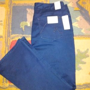 NWT 22W Seven7 Melissa McCarthy Dark Wash Flare Jeans